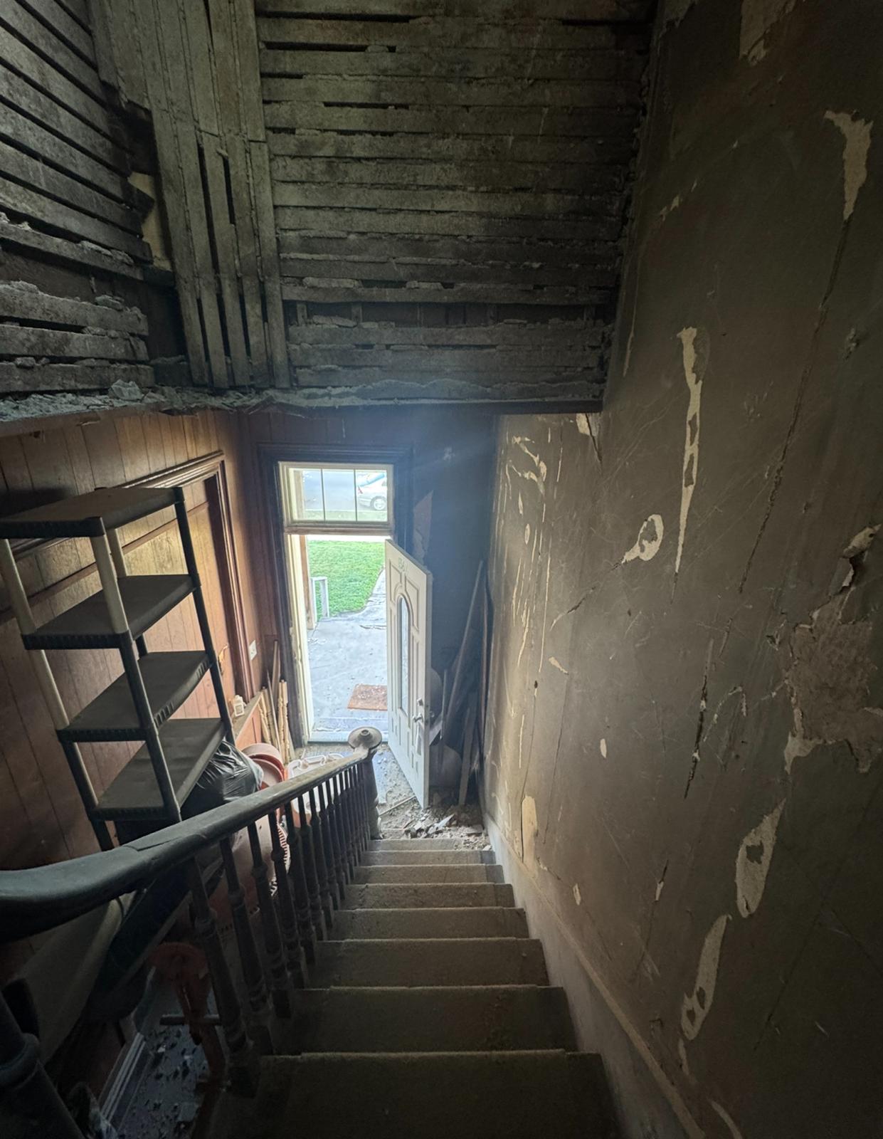 Staircase before renovation