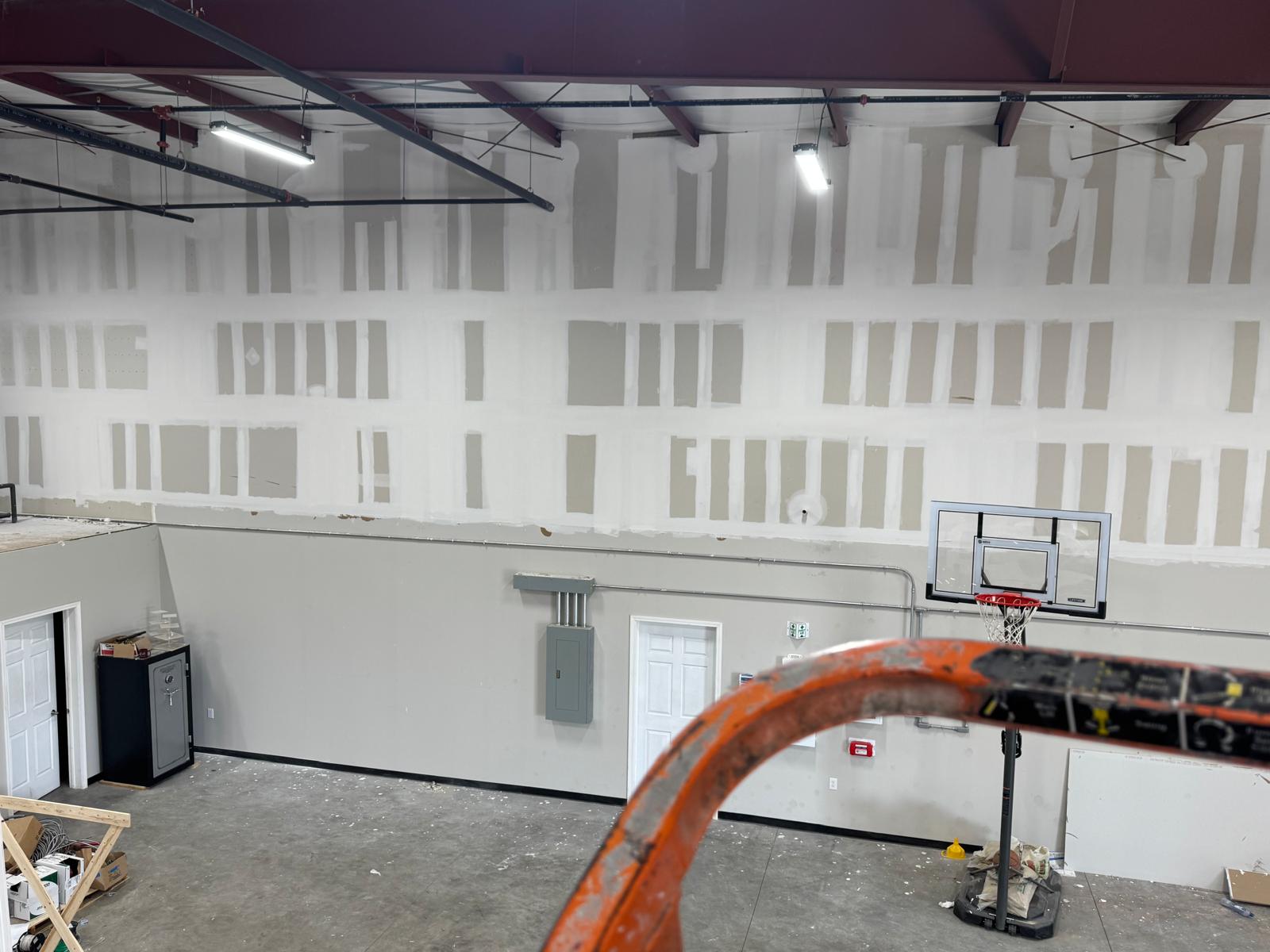 Commercial drywall space after work